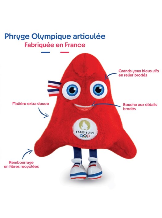 Peluche Mascotte Officielle Jeux Olympiques Paris Fabriqu E En