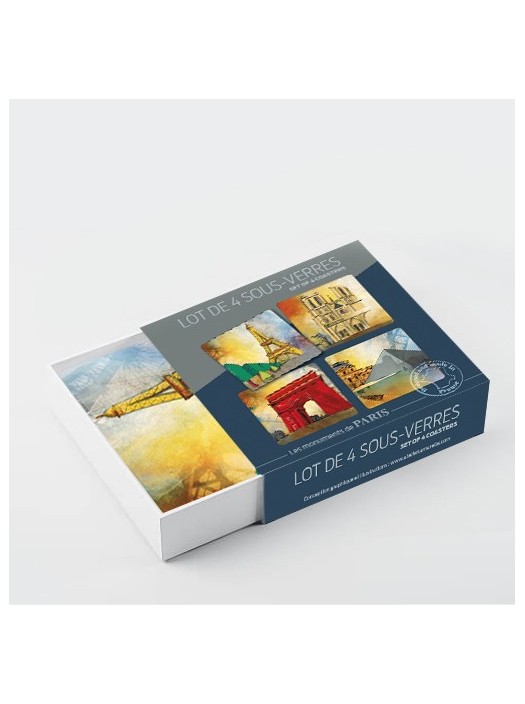 Paris Paris Resin Coasters - Gien Paris Paris Resin Coasters - Gien