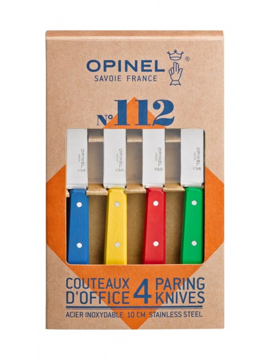 Coffret 4 couteaux Opinel Offices N°112 Couleurs Classiques