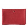 Red Ruby Upcycling Cowhide Leather Pouch - Larmorie