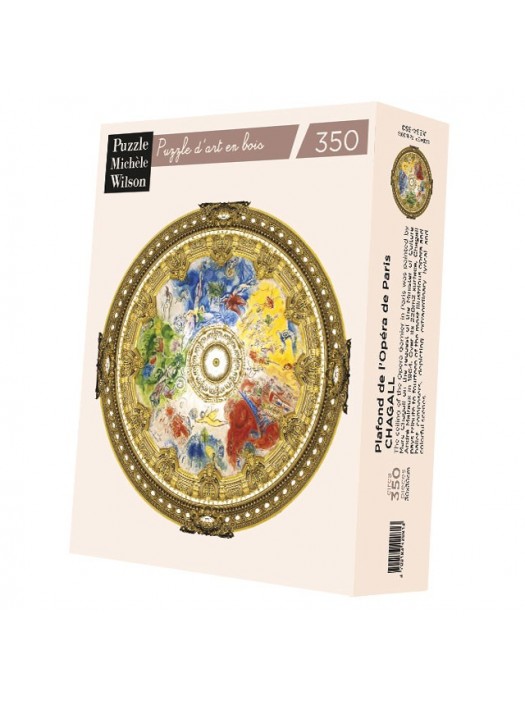 Adult Puzzle 350 pieces Ceiling of the Opera Garnier Chagall Michele Wilson Made in France