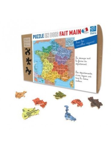 Puzzle Enfant 24 pièces Carte Régions de France