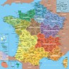Puzzle Enfants 100 pièces Carte Départements France