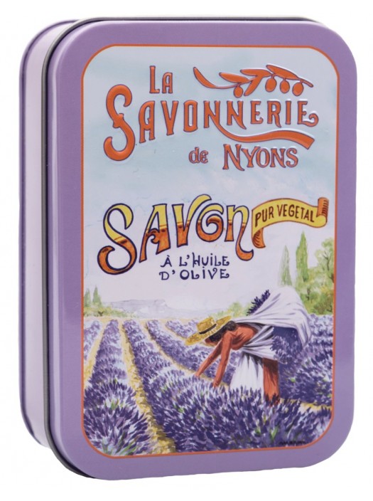 Savon Boite Vintage La Cueillette Parfum Lavande Fabriqué France