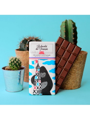 Milk Chocolate with Salted Caramel King Kong  Organic Made In France