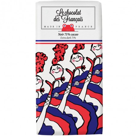 Dark Chocolate Bar French Cancan Organic Made in France