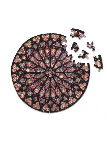 Adult Puzzle 80 pieces Rosace Notre-Dame
