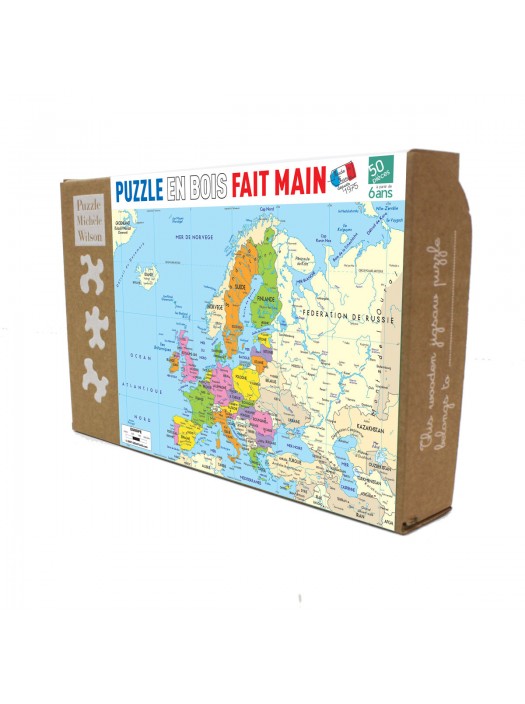 Puzzle Enfants 50 pièces Carte Europe