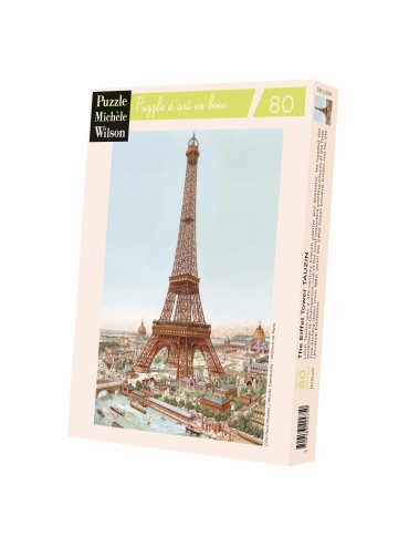 Puzzle Adulte Michèle Wilson 80 pièces Tour Eiffel Tauzin Fabriqué en France