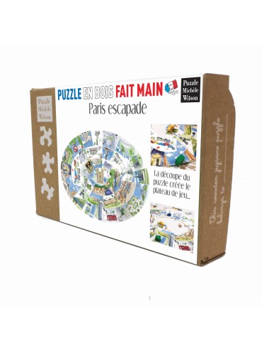 Puzzle Jeu de l'Oie Enfants 34 pièces Paris Escapade Fabriqué en France
