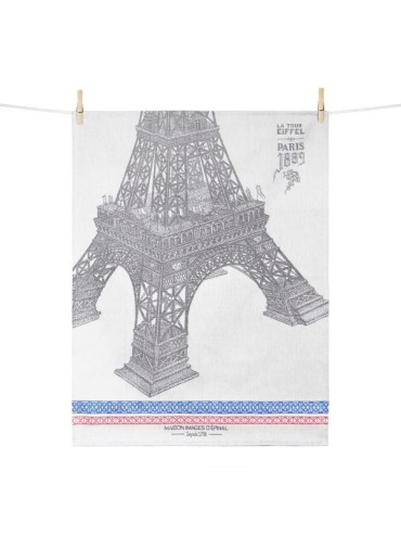 Woven Tea Towel Images d'Epinal Paris 1889 100% Cotton Made in France