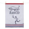 Woven Tea Towel Bonjour Mon Amour 100% Cotton