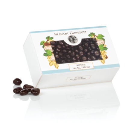 Sauternes Raisins with Dark Chocolate Coating - 100g