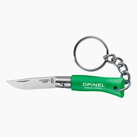 Couteau Opinel Porte-clé Vert Prairie Fabriqué en France