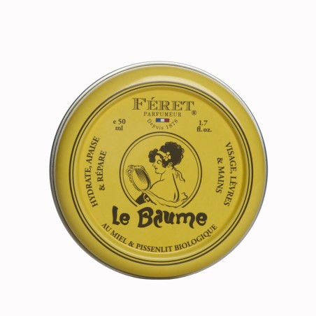 Honey and Dandelion Balm with Rose Scent 50ml Féret Made in France