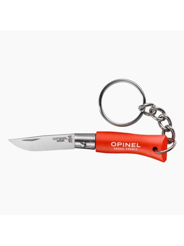 Opinel Knife with Keychain Orange