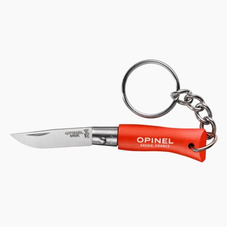 Opinel Knife with Keychain Orange