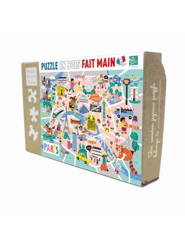 Children Jigsaw Puzzle Walk in Paris 50 pieces