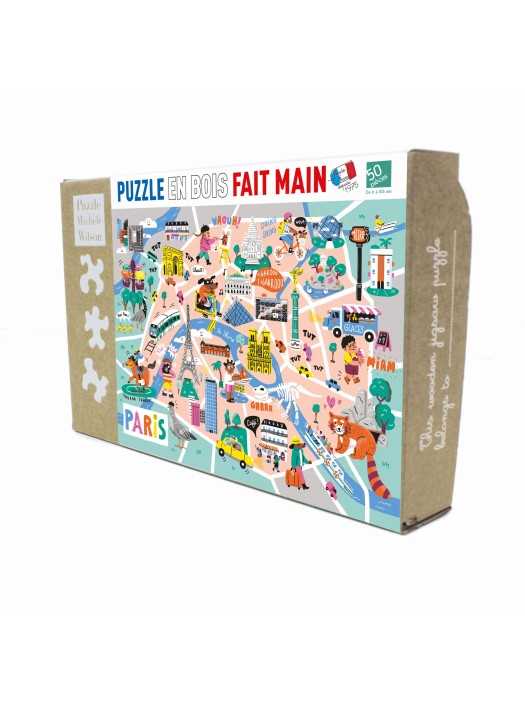 Children Jigsaw Puzzle Walk in Paris 50 pieces