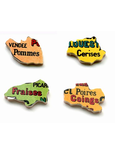 Puzzle Enfants 100 pièces Carte De France des Fruits Fabriqué en France