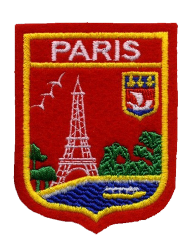 Paris Eiffel Tower Patch Fluctuat Nec Mergitur - Made in France