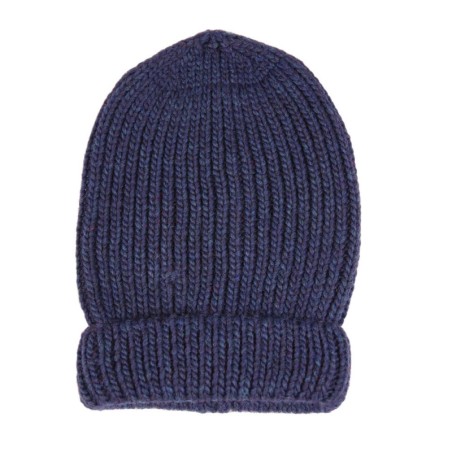 Colombe Wool and Alpaca Beanie Navy Made in France