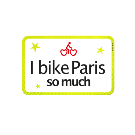Plaque Vélo I Bike Paris So Much Fabriquée en France