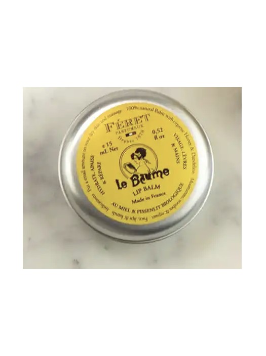 Honey and Dandelion Balm with Rose Scent 15ml Féret Made in France