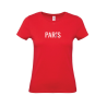Tee-Shirt Rouge Paris 100% Coton Fabriqué en France
