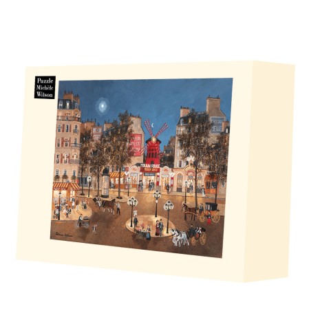 Puzzle Adulte 1500 Pièces Le Moulin Rouge et la Place Fabriqué en France