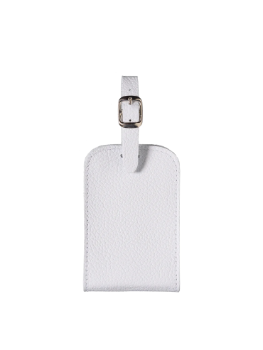 White Luggage Tag Made in France
