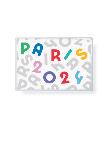 Magnet Paris 2024 - Paris 2024 Gris Fabriqué en France