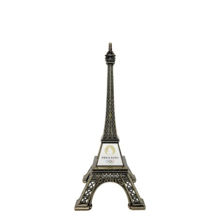 Tour Eiffel JO Paris 2024 - Metal 19 cm Fabriquée en France