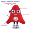Peluche Mascotte Officielle Jeux Olympiques Paris 2024 - Fabriquée en France