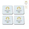 Pack of 4 PARIS 2024 Coasters Made in France