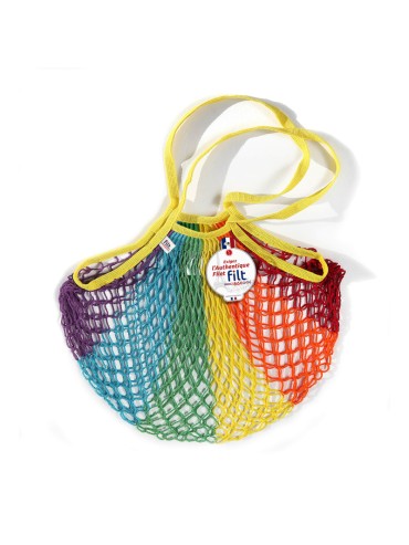 Shopping String Bag Rainbow Made in France