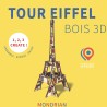 DIY wooden Eiffel Tower Mondrian– Made in France