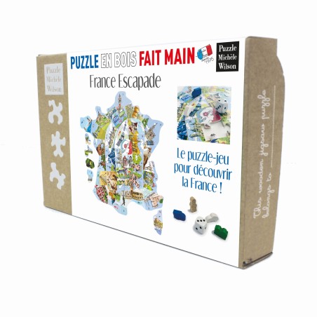 Puzzle Jeu de l'Oie Enfants 34 pièces France Escapade Fabriqué en France