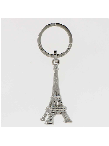 Keyring Eiffel Tower Shiny Metal Made in France