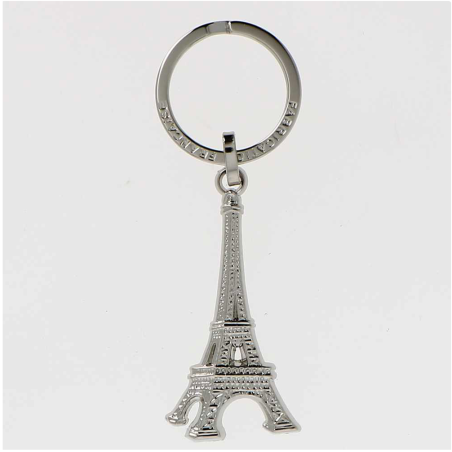 Keyring Eiffel Tower Shiny Metal Made in France