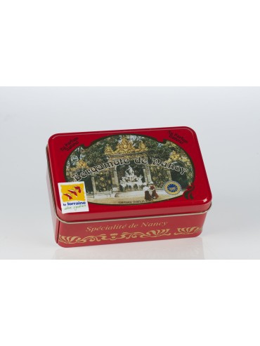 Bergamote Candies from Nancy - Metal Box Stanislas Square 150g Made in France