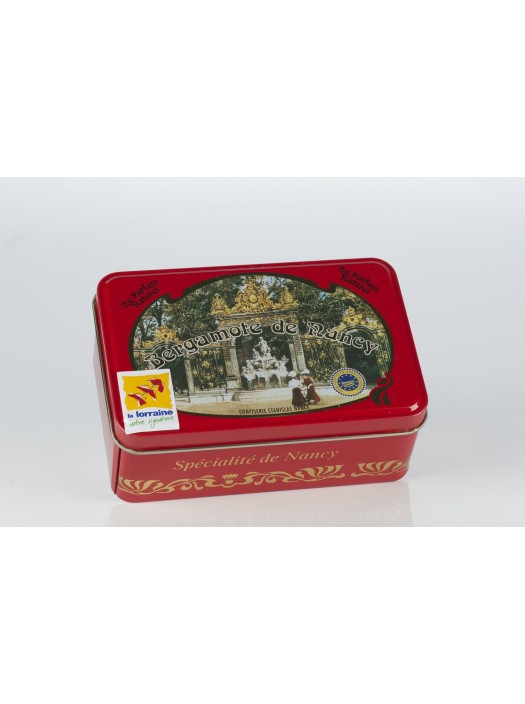 Bergamote de Nancy IGP - Boîte Fer Place Stanislas Fabriquée en France