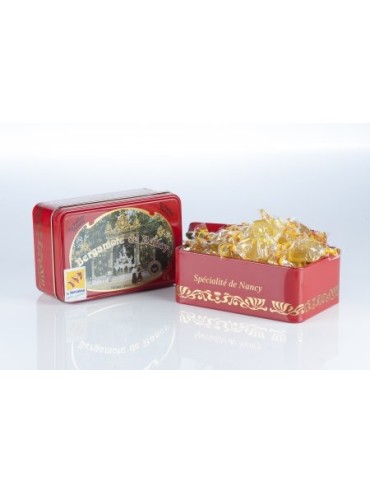 Bergamote Candies from Nancy - Metal Box Stanislas Square Made in France