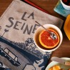 Woven Tea Towel The Seine 100% Cotton Made in France