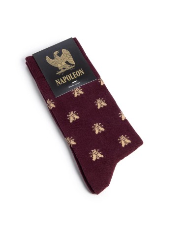 Chaussettes Napoléon - Les Abeilles d'Or - Bordeaux Fabriquées en France
