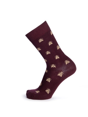 Chaussettes Napoléon - Les Abeilles d'Or - Bordeaux Fabriquées en France