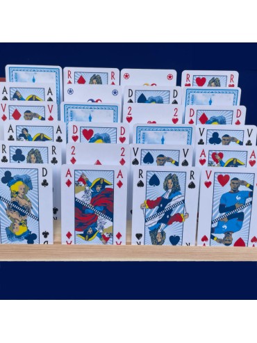 Jeu de 54 Cartes - Tour Eiffel Bleu - Fabriqué en France
