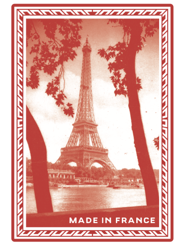 Jeu de 54 Cartes - Tour Eiffel Rouge - Fabriqué en France