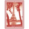 54 Card Deck Game - Red Eiffel Tower - Made In France