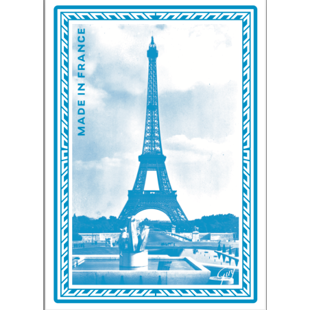Jeu de 54 Cartes - Tour Eiffel Bleu - Fabriqué en France Jeu de 54 Cartes - Tour Eiffel Bleu - Fabriqué en France